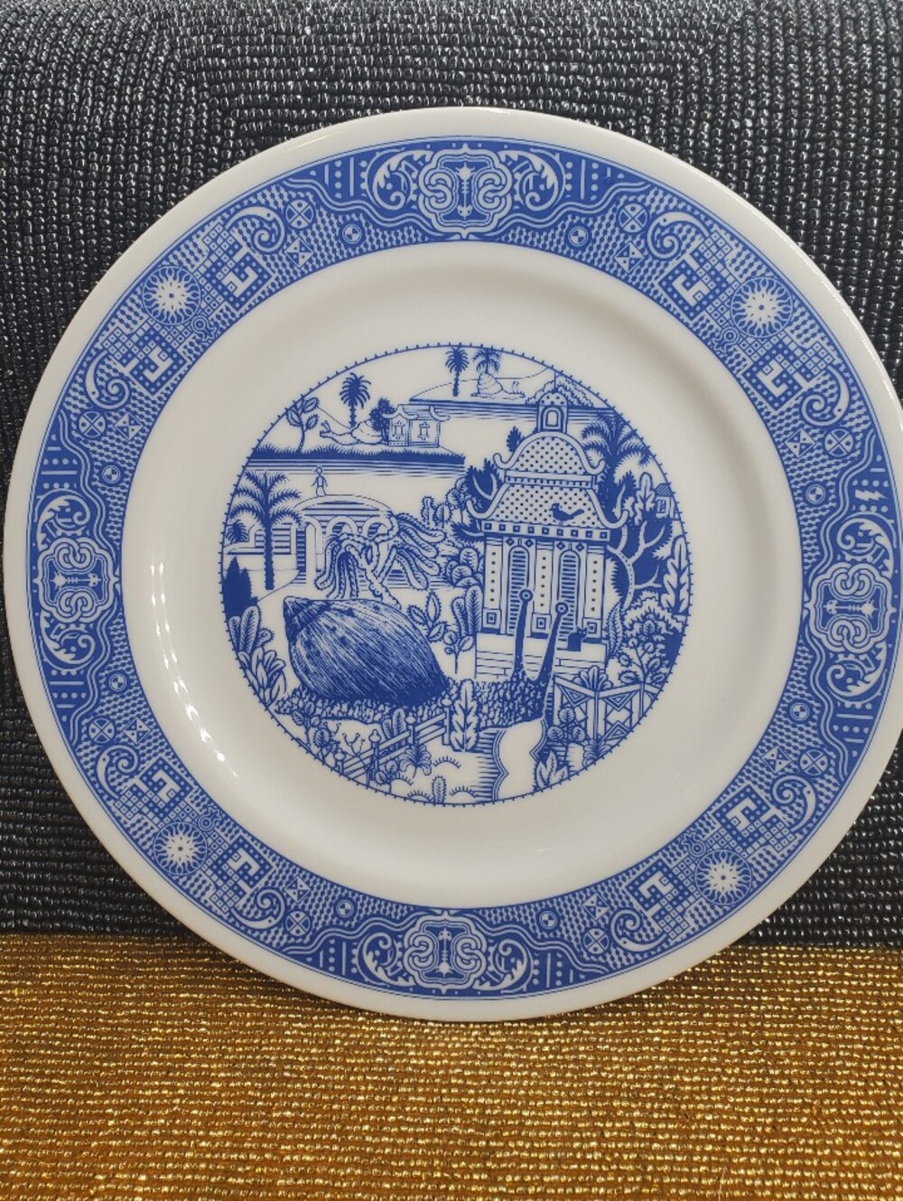 Calamityware "Now What? Series" Porcelain Salad Plate "Jumbo Snails" 2019 New